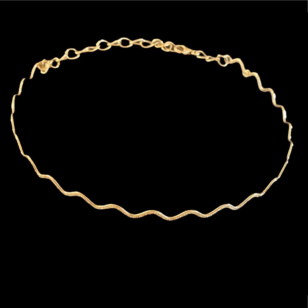 14 KT Italien gold adjustable choker 13.5 “